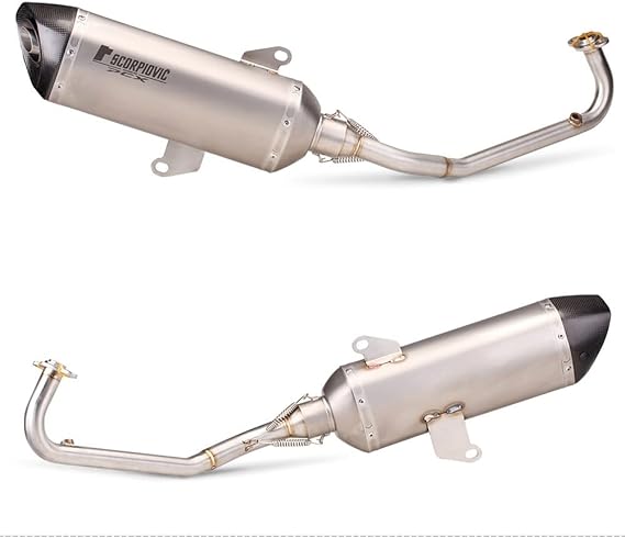 Titanium and Carbon Scorpiovic Exhaust