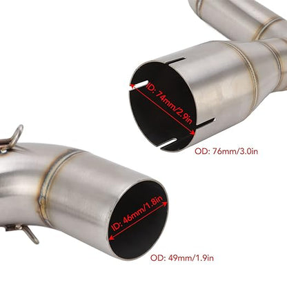 Exhaust Middle Muffler Bend Pipe