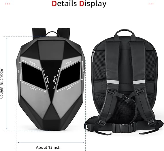 Black LED Backpack