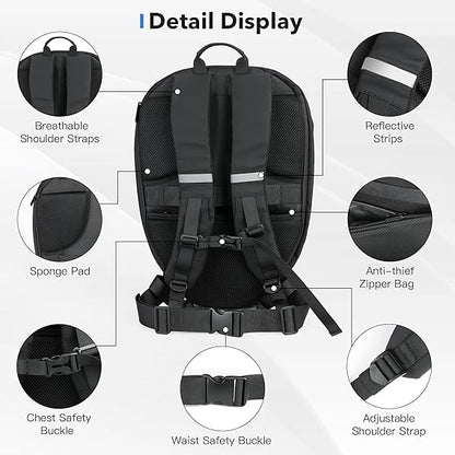 Black LED Backpack