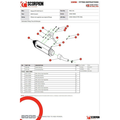 Titanium and Carbon Scorpiovic Exhaust