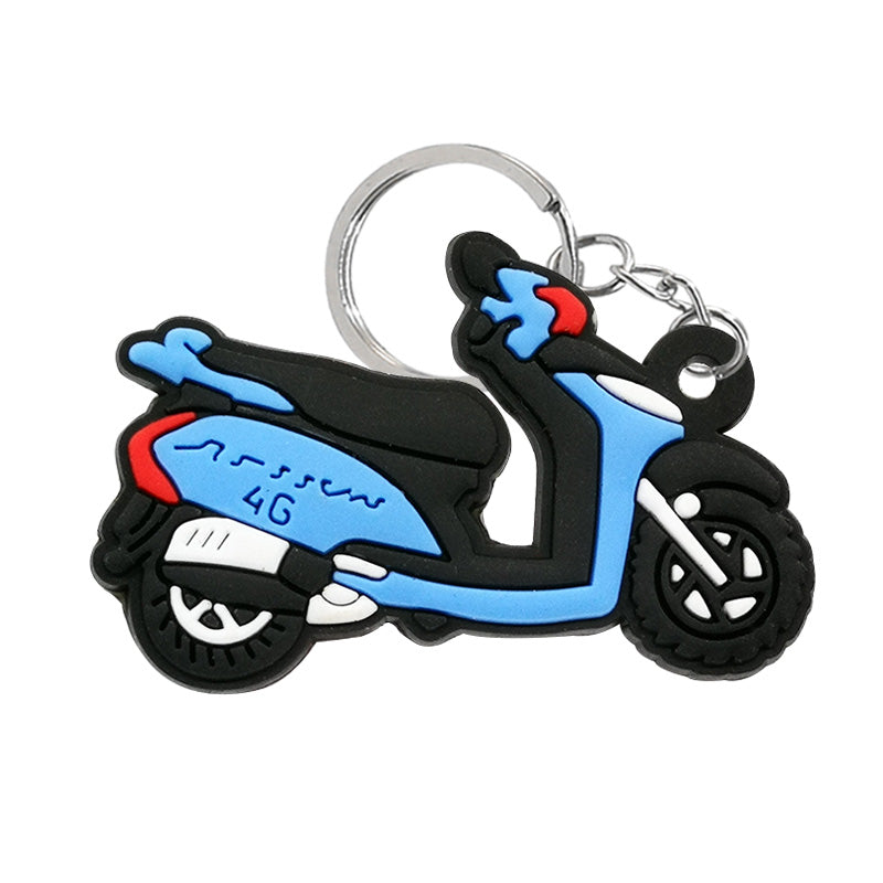 Rubber Scooter Keychain